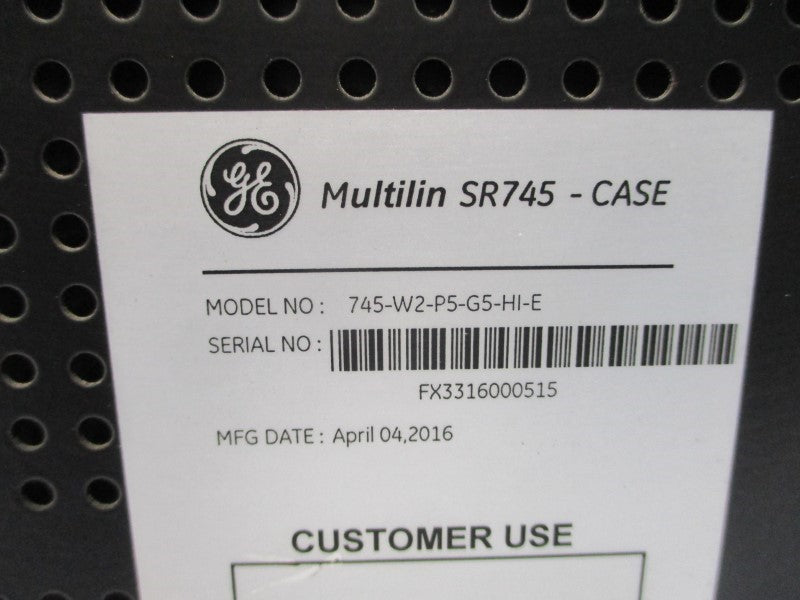 GENERAL ELECTRIC 745-W2-P5-G5-HI-E (AS PICTURED) NSNP