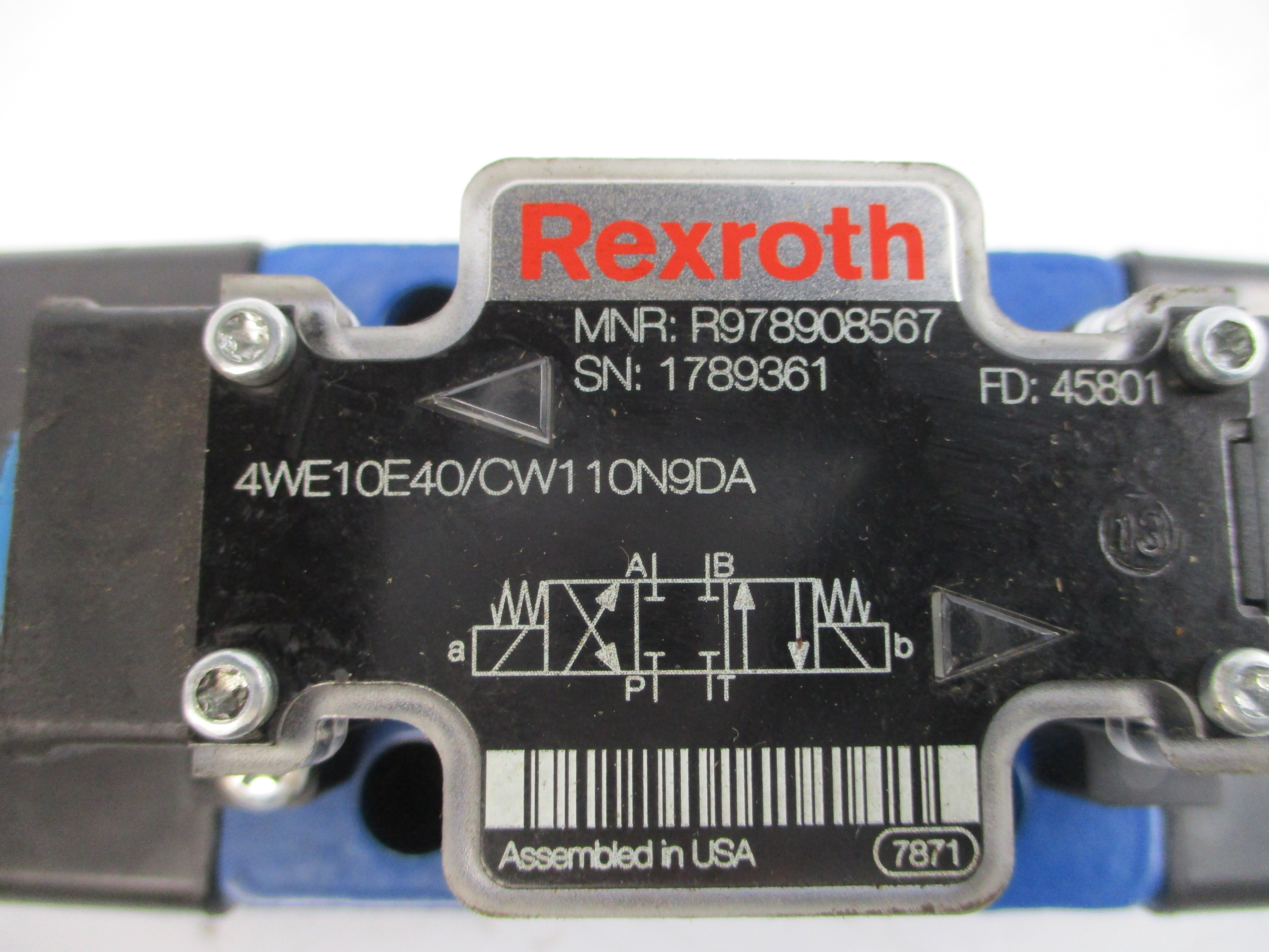 REXROTH R978908567 4WE10E40/CW110N9DA 110/120V NSNP
