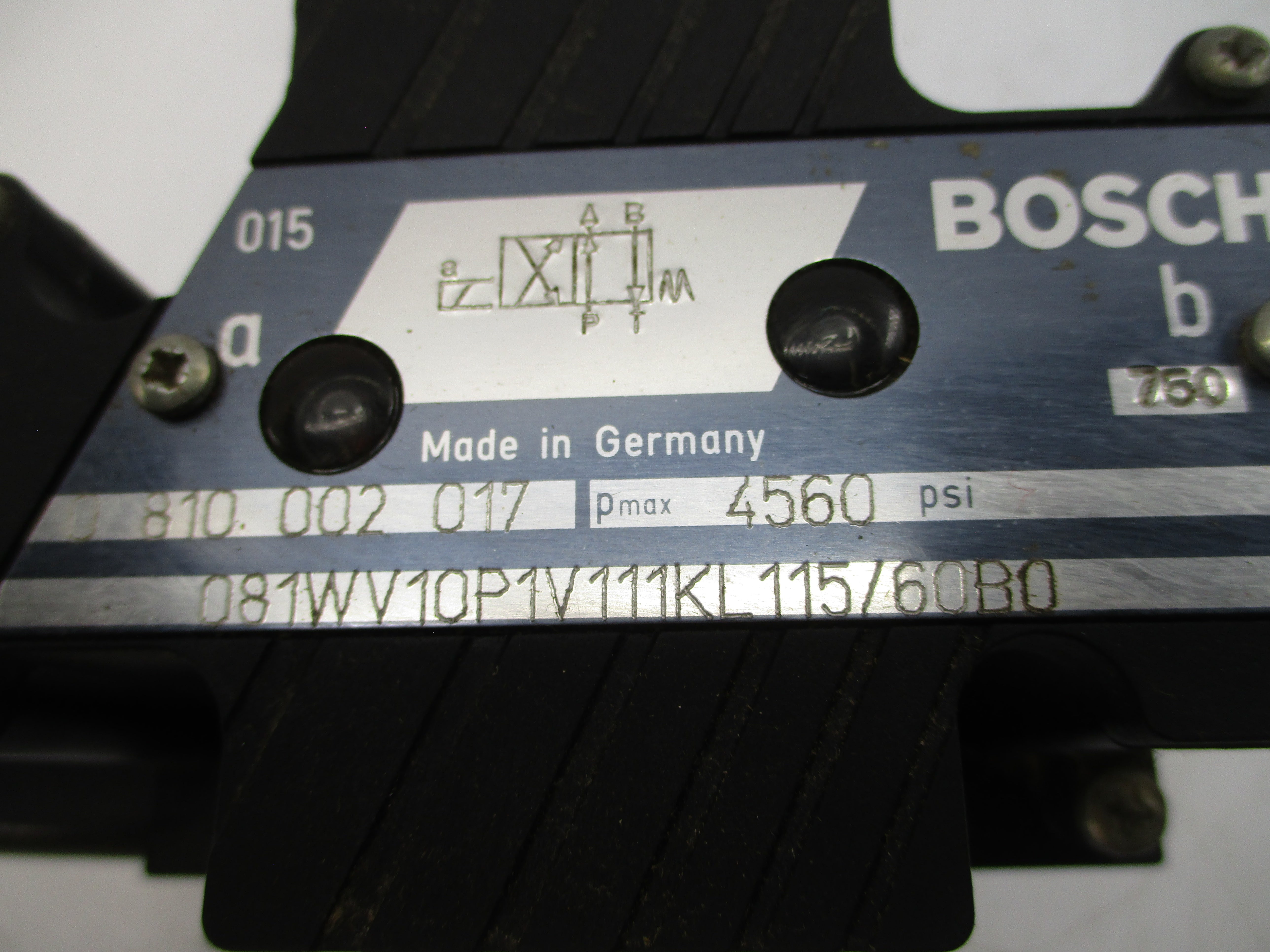 BOSCH 0810002017 081WV10P1V111KL115/60B0 115V 4560PSI NSNP