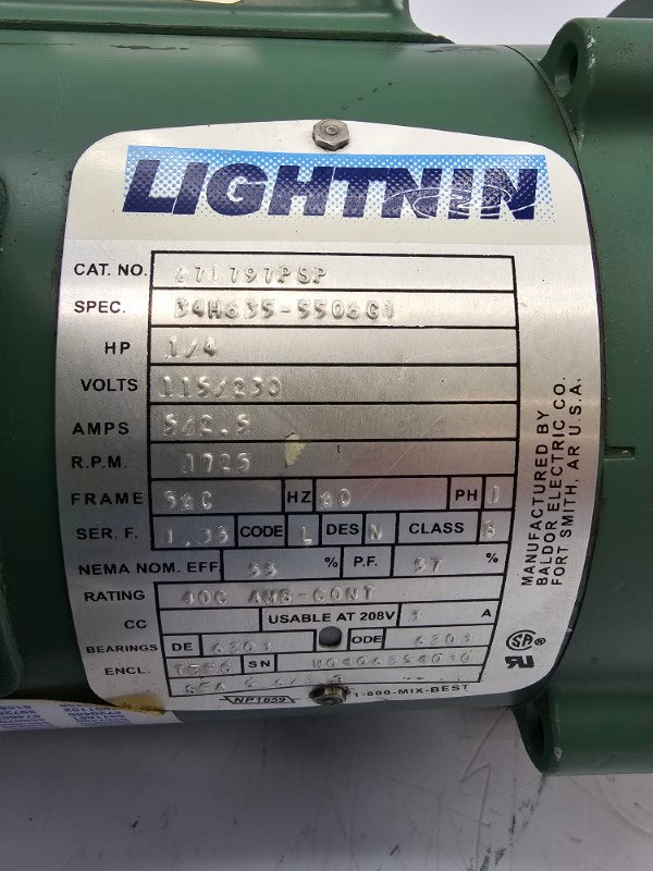 LIGHTNIN EV5P25 271797PSP 115/230V 5/2.5A NSNP