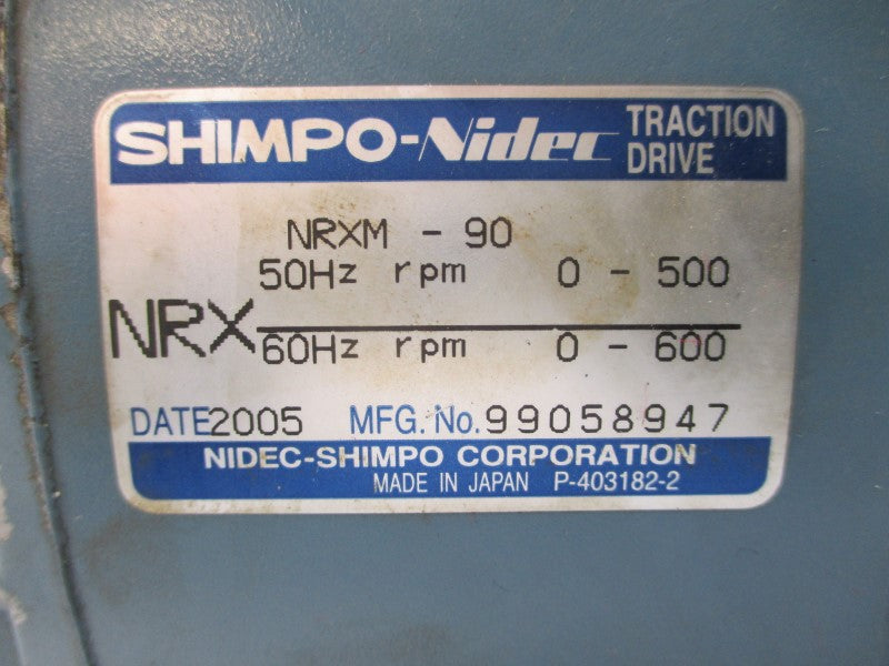 MITSUBISHI AF-SERF NRXM-90 200/220V 0.73/0.63/0.65A (AS PICTURED) NSNP