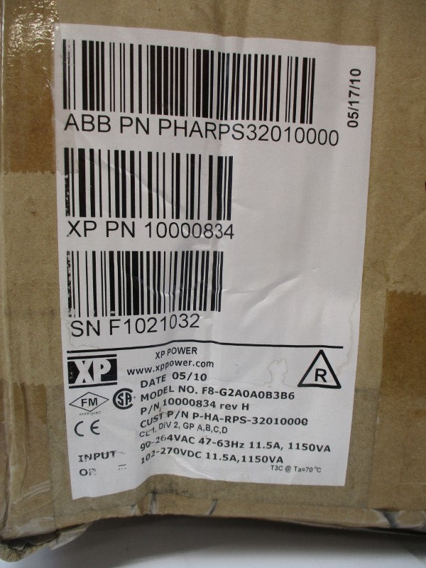 ABB PHARPS32010000 10000834 90-264VAC 11.5A REV. H NSMP