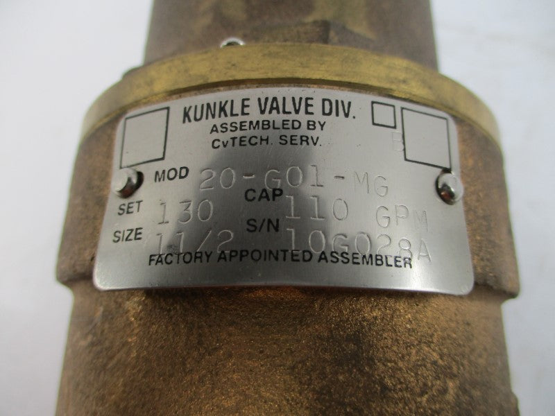 KUNKLE VALVE 20-G01-MG 1-1/2" NSNP