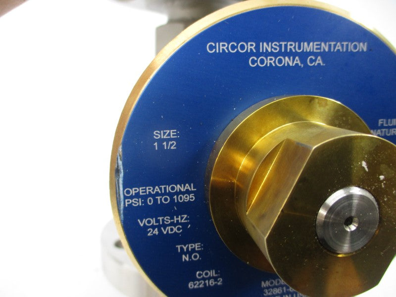CIRCOR INSTRUMENTATION 32861-626 24VDC 48A 0-1095PSI 1-1/2" REV. D NSNP