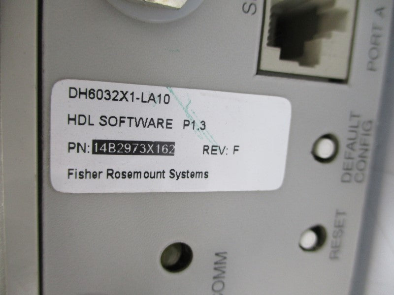 FISHER ROSEMOUNT DH6032X1-A13 12P1122X04R REV. G UNMP