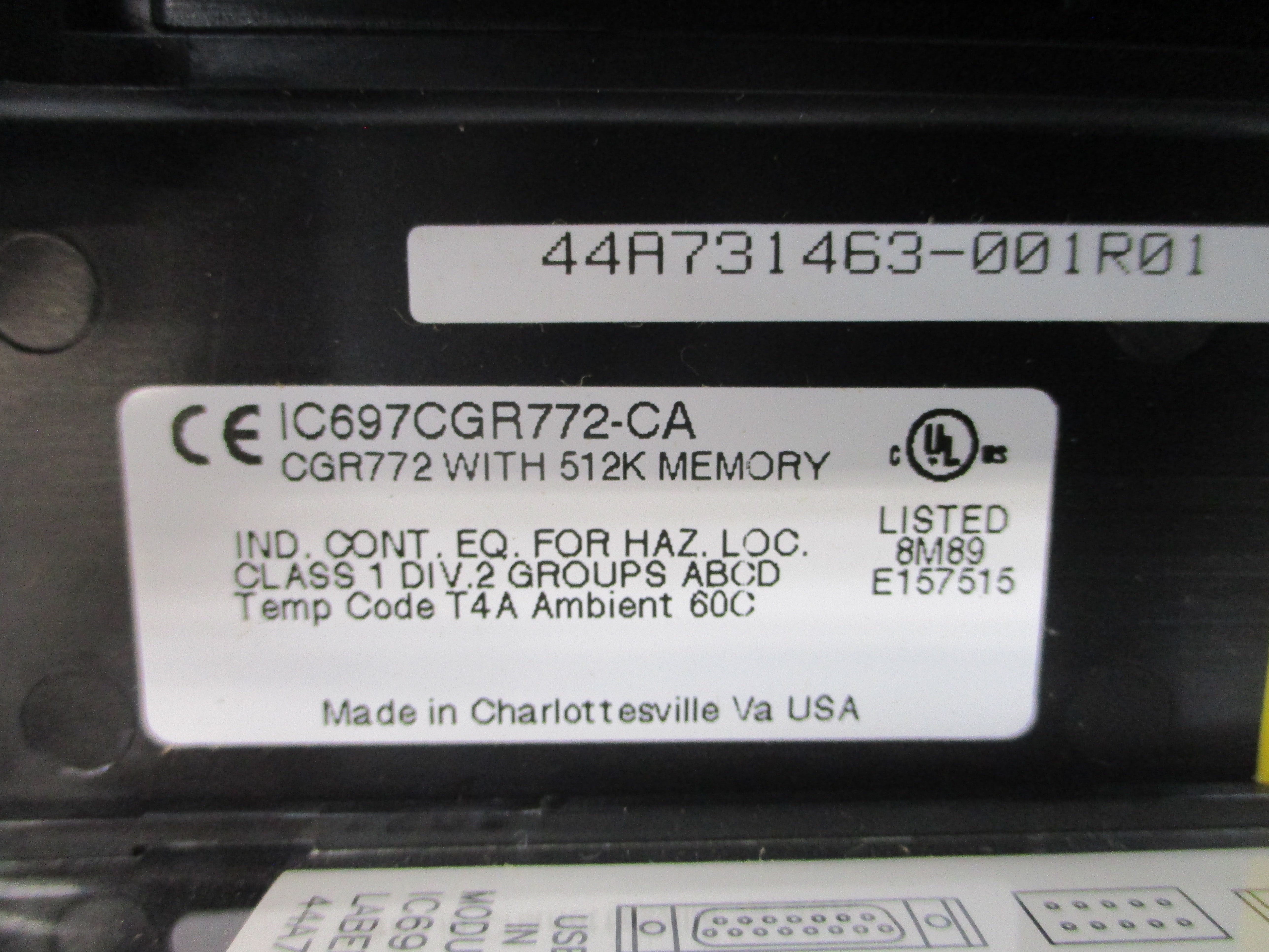 GE FANUC IC697CGR772-CA NSMP