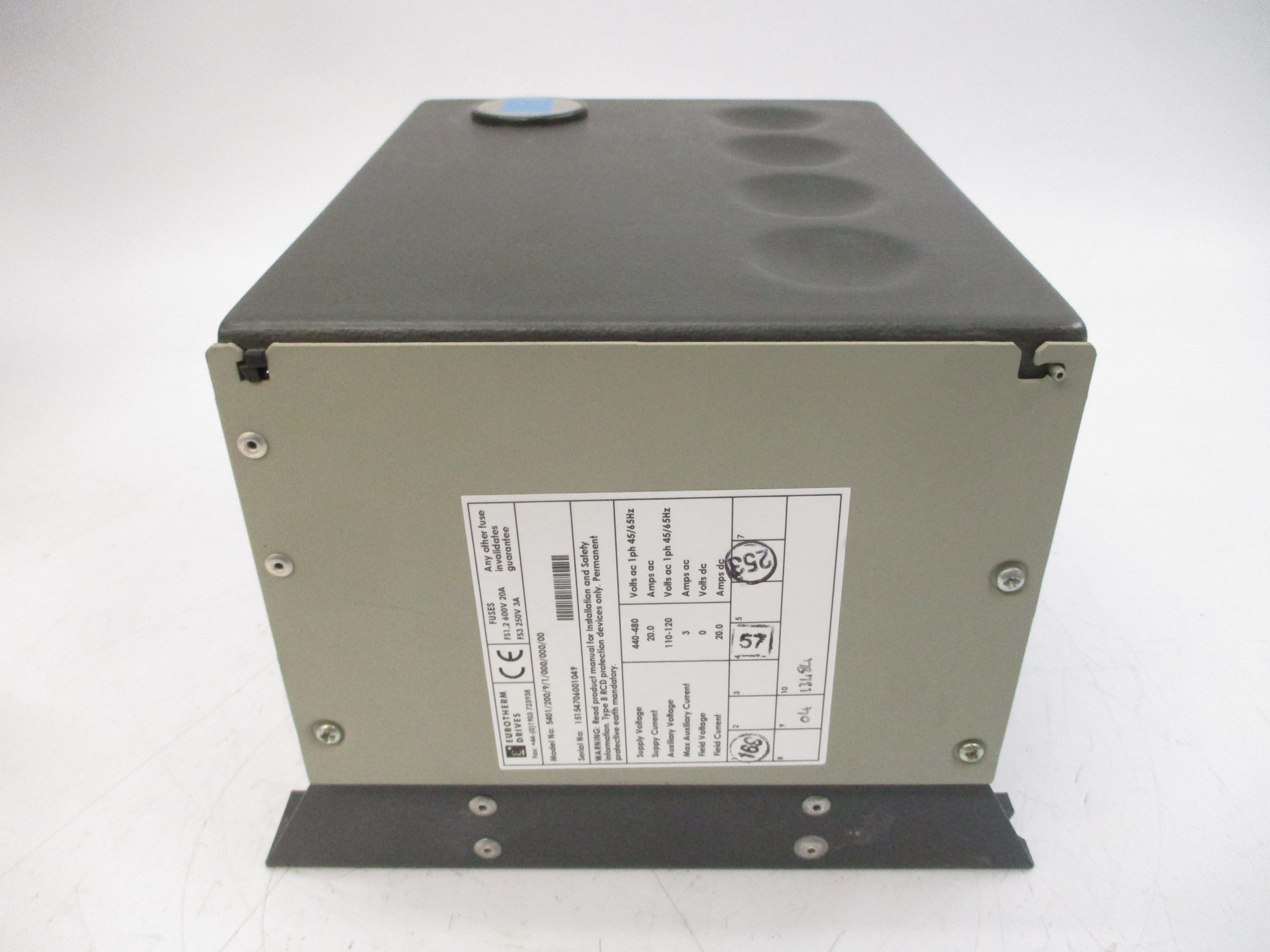 EUROTHERM DRIVES 5401/200/9/1/000/000/00 440-480VAC 20.0A NSNP