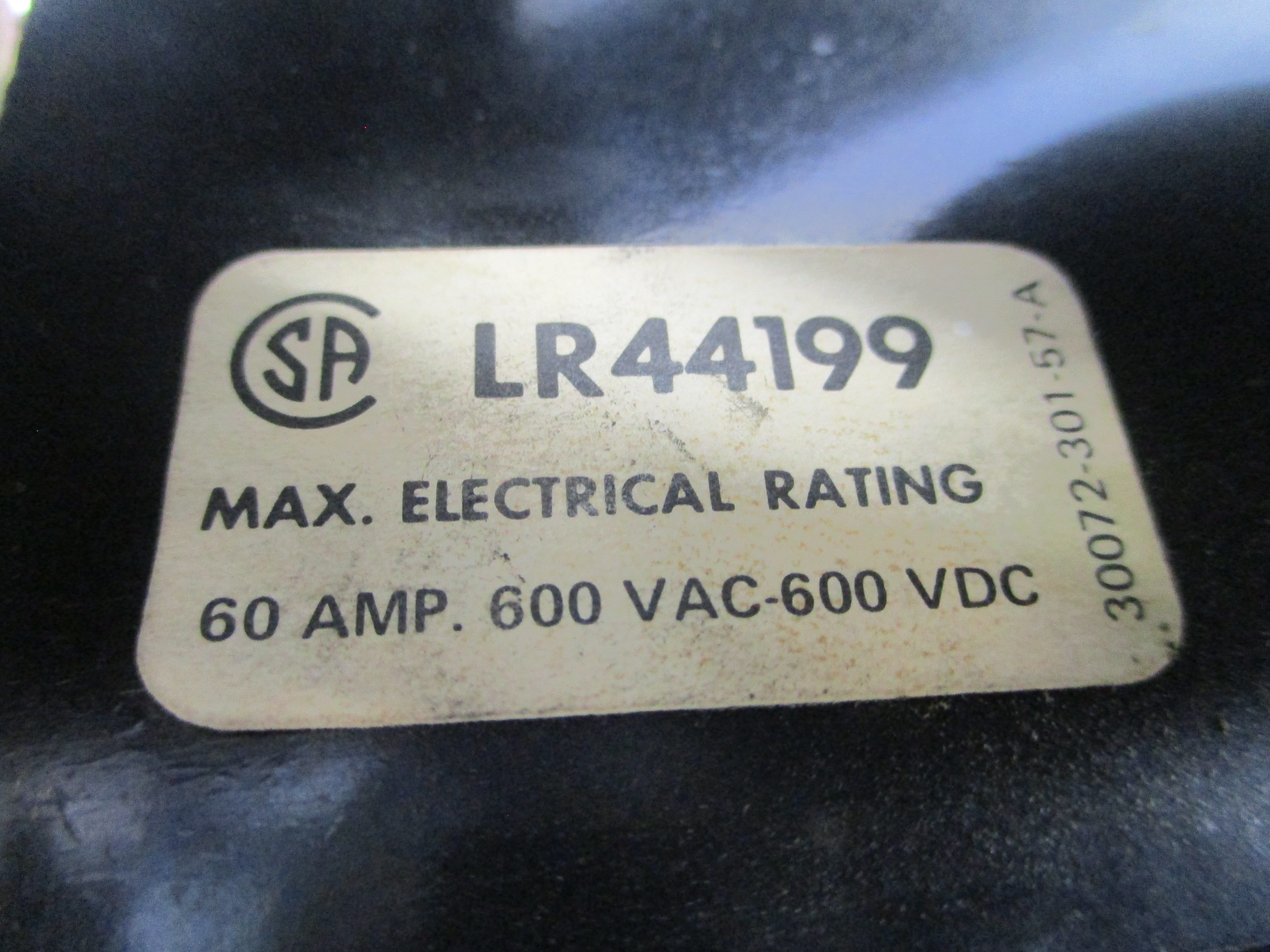 SQUARE D 9422TD3 SER. A 600VAC 60A UNMP