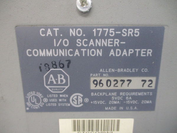 ALLEN BRADLEY 1775-SR5 15VDC 6A UNMP
