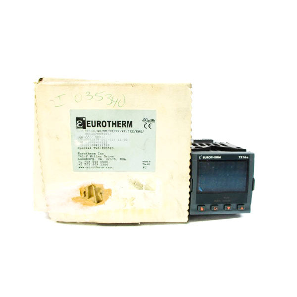 EUROTHERM 2216E/NS/VH/XX/XX/RF/2XX/ENG/XXXXX/EU0523/ 100-240VAC 2A NSMP