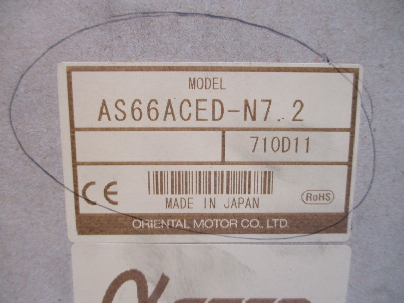 ORIENTAL MOTOR AS66ACED-N7.2 5.42VDC 0.8A NSMP