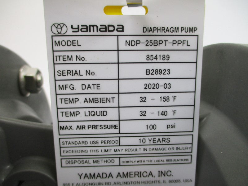 YAMADA NDP-25BPT-PPFL 854189 100PSI NSMP