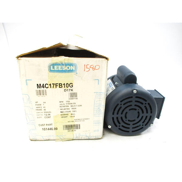 LEESON 101446.00 M4C17FB10G 115/208-230V 5.4/2.4-2.7A NSMP