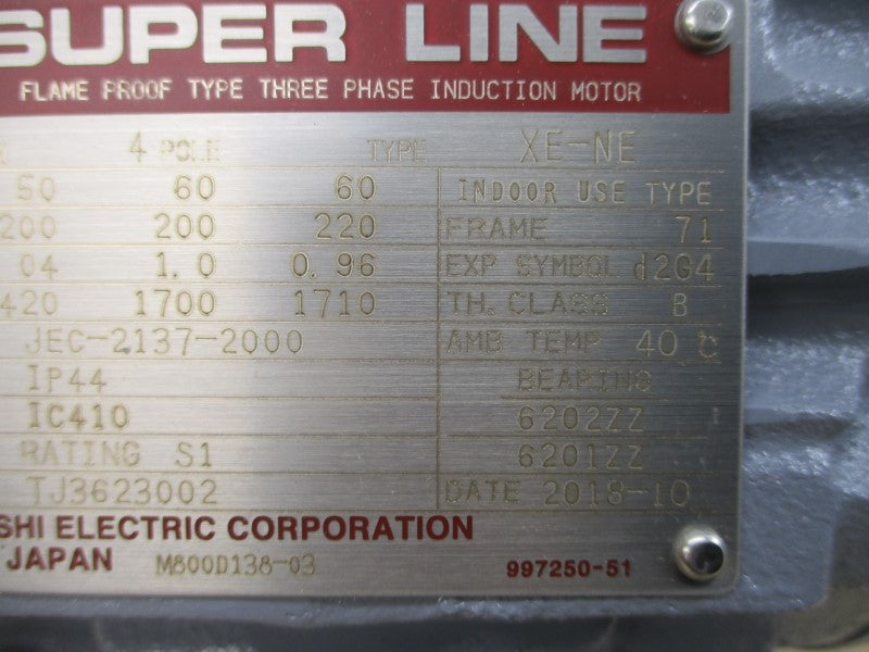 MITSUBISHI XE-NE 5T-J3623-01 200/220V 1.04/1.0/0.96A NSMP
