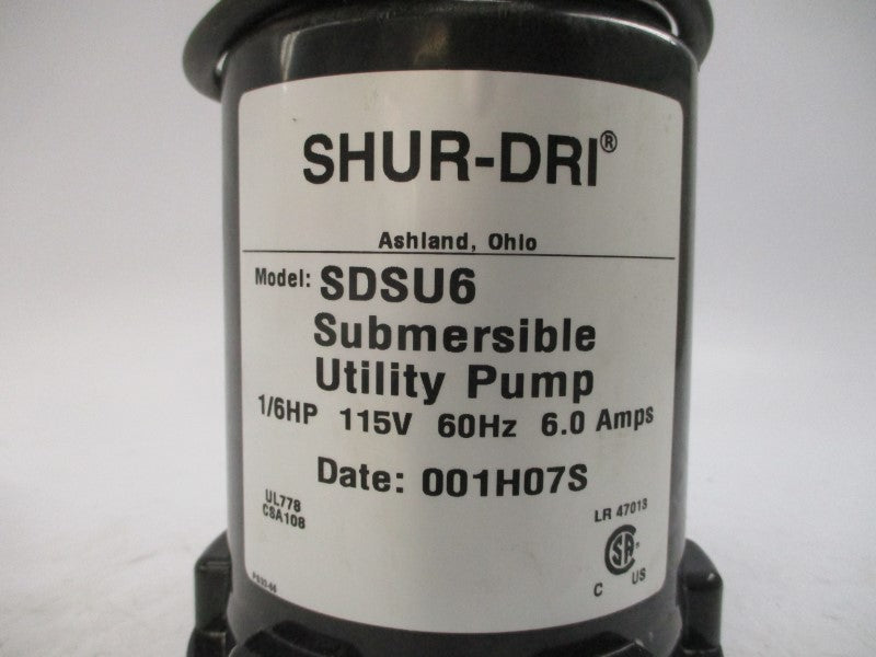 SHUR-DRI SDSU6 115V 6.0A UNMP