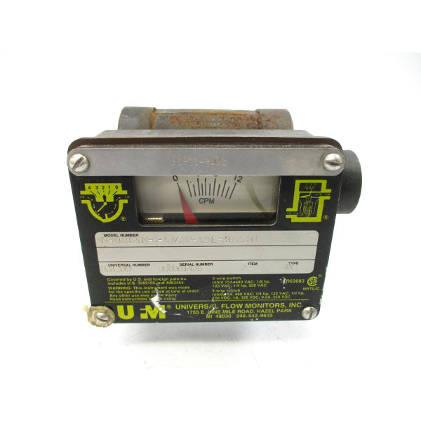UNIVERSAL FLOW MONITORS MN-MIB12GM-8-43V.82-A2XL-ST-2.5U 480VAC 15A NSNP