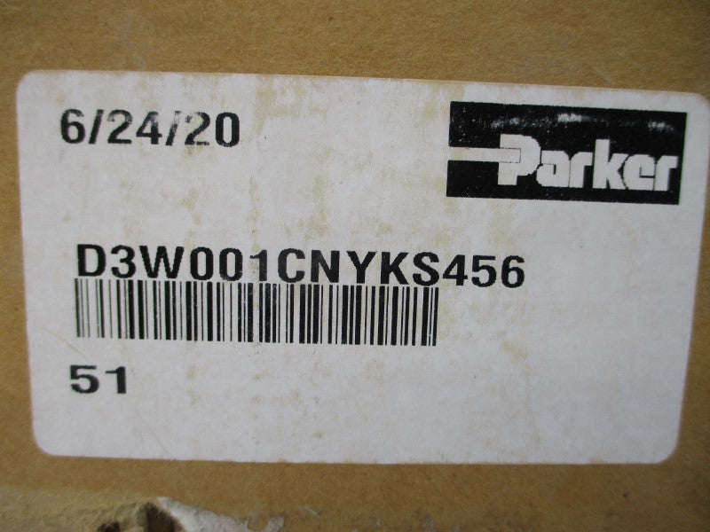 PARKER D3W001CNYKS456 120VAC 0.36A 5000PSI NSMP