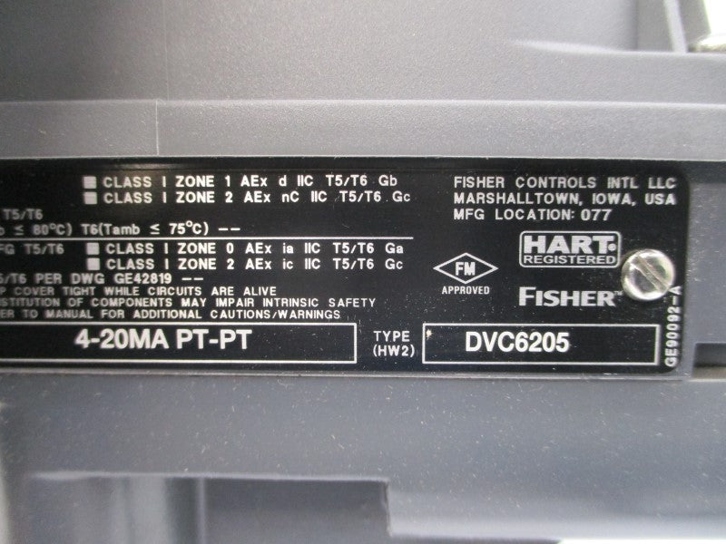 FISHER DVC6205 30VDC 145PSI NSNP
