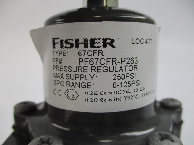 FISHER 67CF-1663-38539 PF67CFR-P263 0-125PSI 1/4" NSMP
