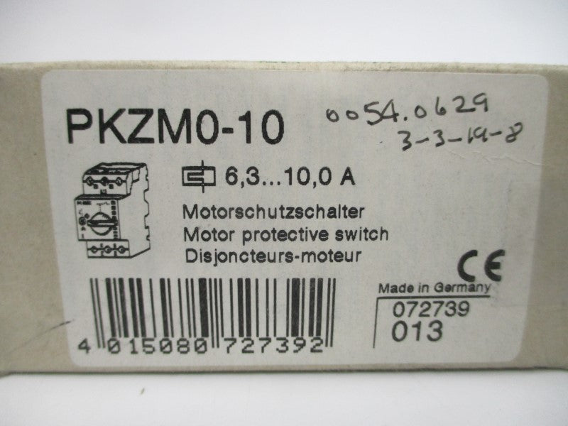 KLOCKNER MOELLER PKZM0-10 SER. 02 6000V 6.3-10A NSMP