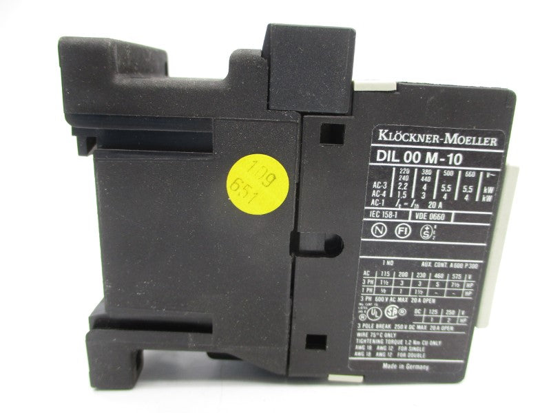 KLOCKNER MOELLER DIL00M-10 110/120V 20A NSMP