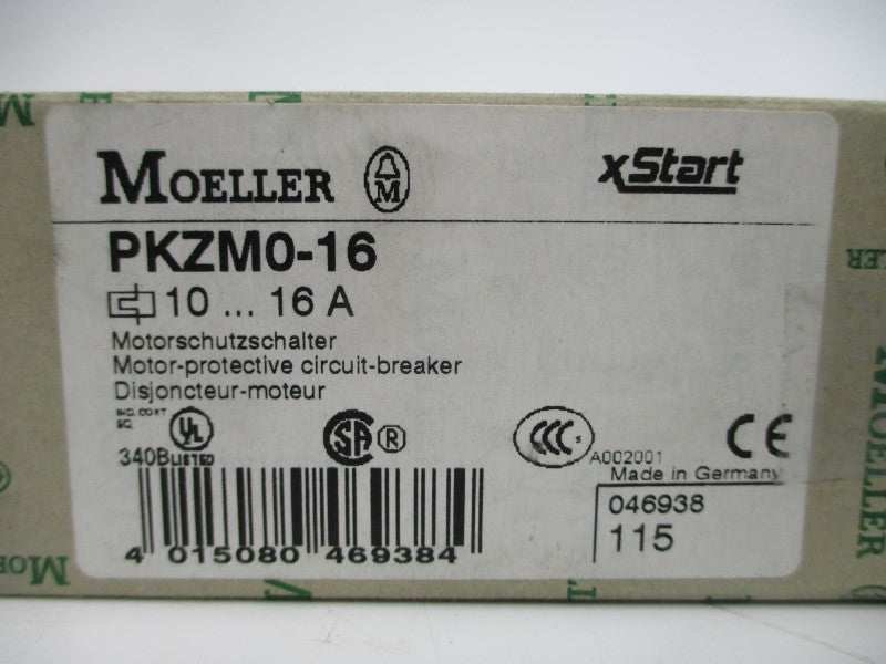 KLOCKNER MOELLER PKZM0-16 SER. 04 600VAC 10-16A NSMP