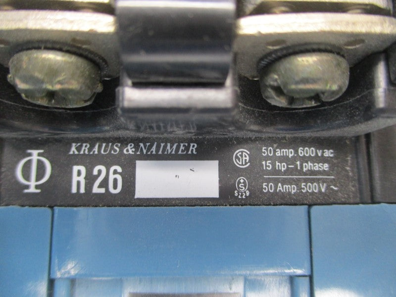 KRAUS & NAIMER R26 208/220V 50A NSNP