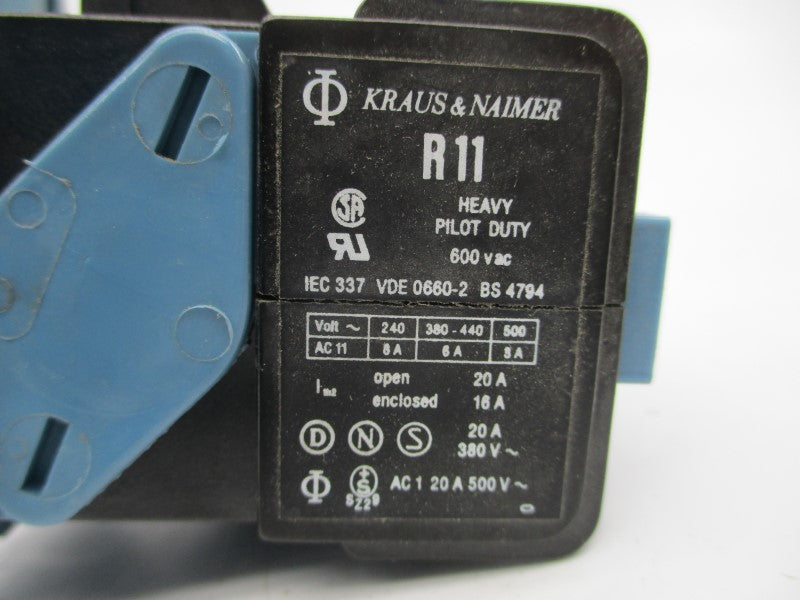 KRAUS & NAIMER R11 220V 20A NSNP