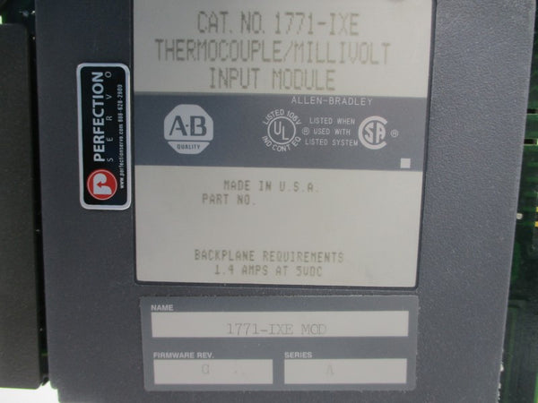 ALLEN BRADLEY 1771-IXE SER. A F/W G 5VDC 1.4A UNMP