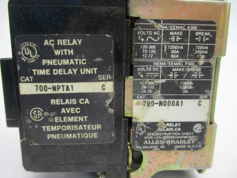 ALLEN BRADLEY 700-N000A1 SER.C 110/120V 60A UNMP