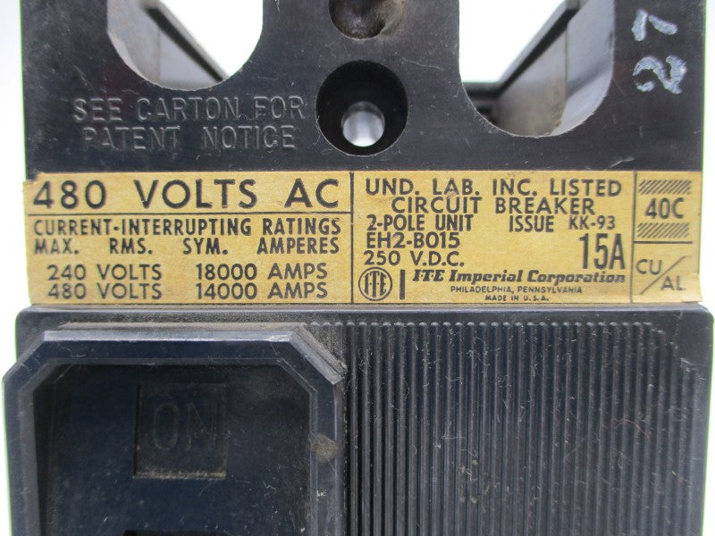 ITE EH2-B015 480VAC 15A UNMP