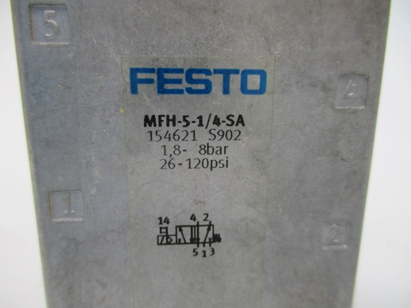 FESTO MFH-5-1/4-SA 15421 26-120PSI NSMP