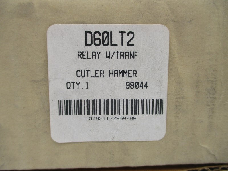 CUTLER HAMMER D60LT2 SER. A2 600V 1-9A 4-6S NSMP