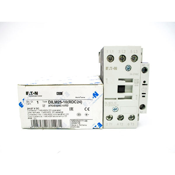 EATON DILM25-10(RDC24) XTCE025C10TD 24-27VDC 45A NSMP