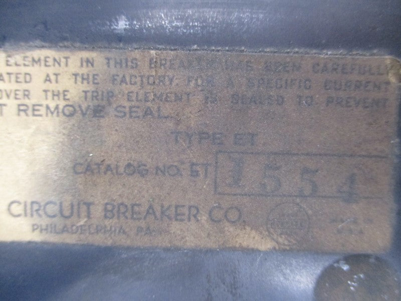 ITE ET-1554 277V 20A (AS PICTURED) UNMP