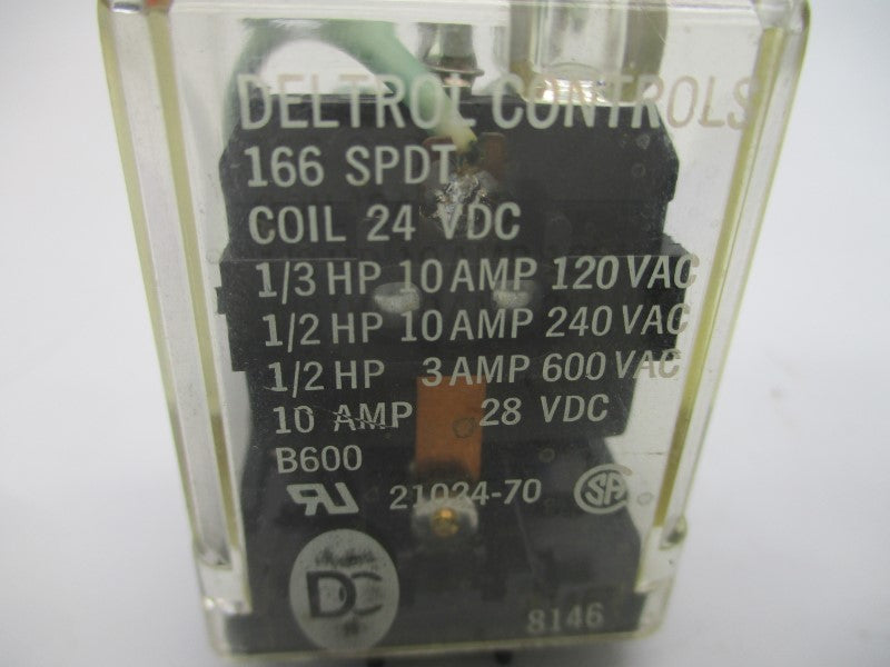 DELTROL CONTROLS 166SPDT 24VDC 10A UNMP