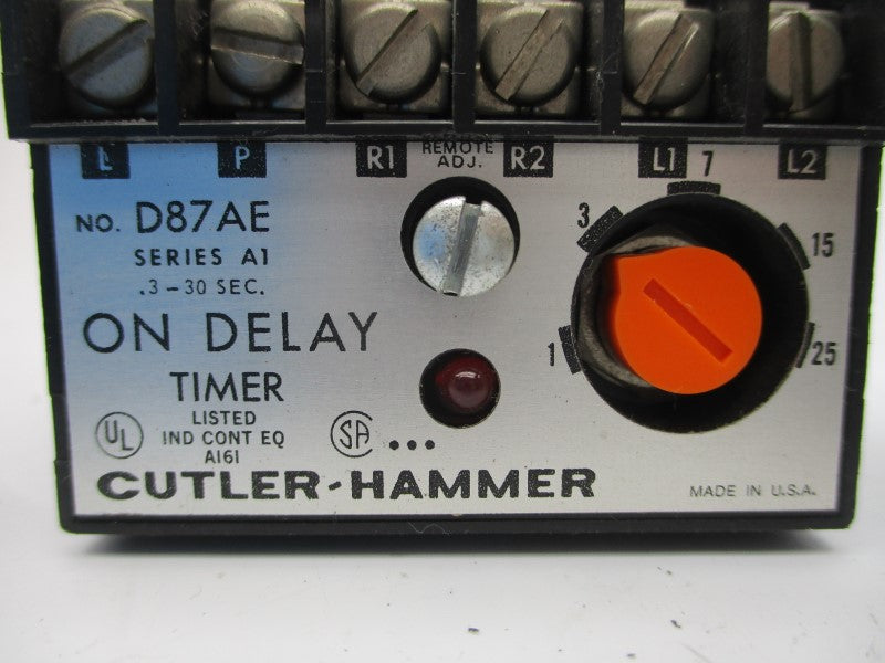 CUTLER HAMMER D87AE SER. A1 120V 1.2-12.0A .3-30S NSNP