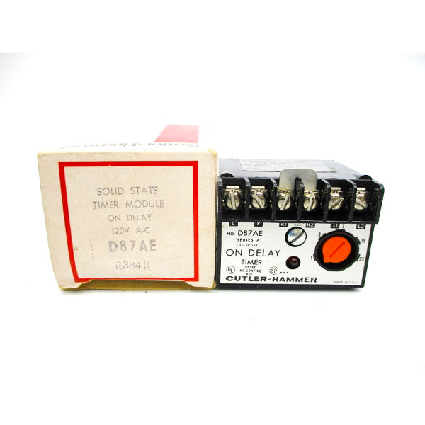 CUTLER HAMMER D87AE SER. A1 120VAC 1.2-12.0A .3-30S NSMP