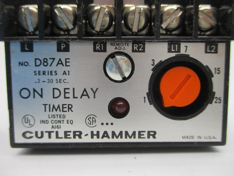 CUTLER HAMMER D87AE SER. A1 120VAC 1.2-12.0A .3-30S NSMP