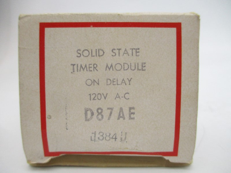 CUTLER HAMMER D87AE SER. A1 120VAC 1.2-12.0A .3-30S NSMP