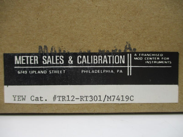 YOKOGAWA TR12-RT301/M7419C NSMP