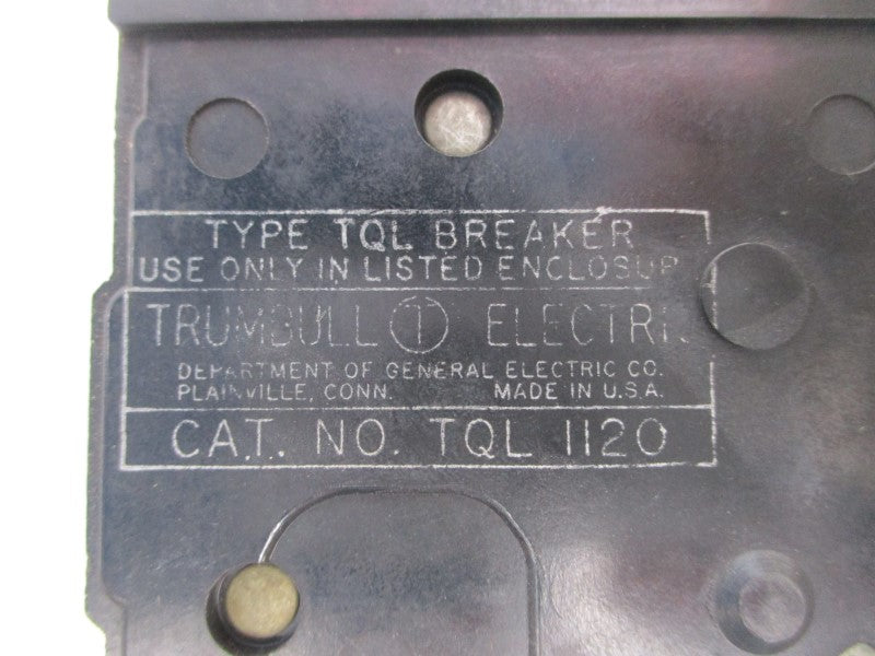 GENERAL ELECTRIC TQL-1120 120/240VAC 20A UNMP