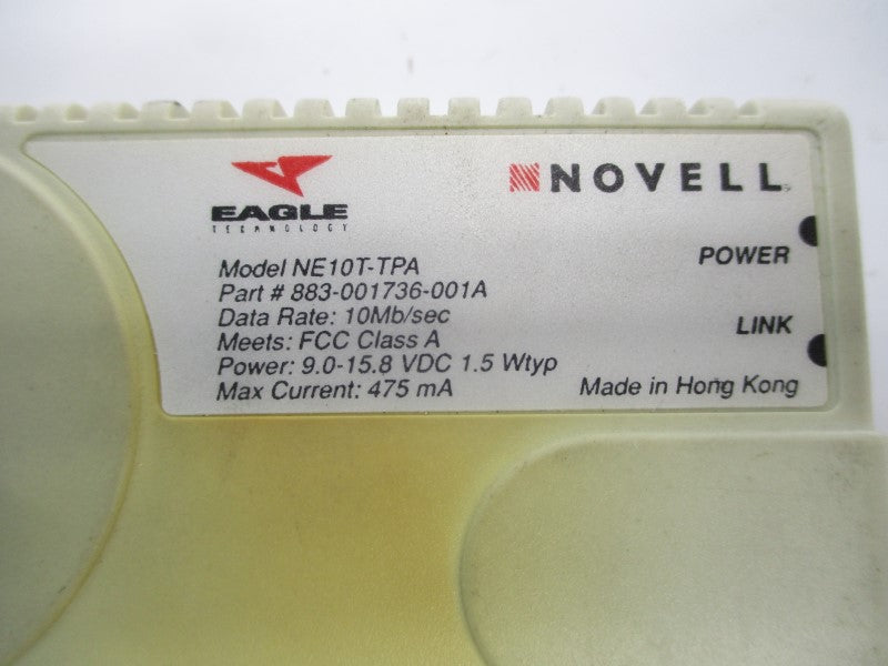 EAGLE TECHNOLOGY NE10T-TPA 883-001736-001A 9.0-15.8VDC UNMP