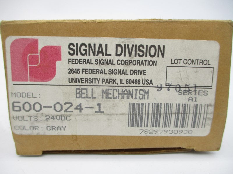 FEDERAL SIGNAL 600-024-1 SER. A1 24VDC 0.4A NSMP