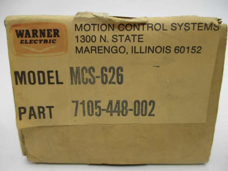 WARNER VISOLUX 7105-448-002 MCS-626 12-18VDC 0.25A NSMP