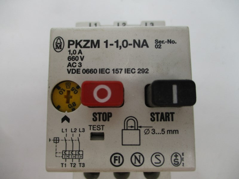 KLOCKNER MOELLER PKZM1-1,0-NA 660VAC 1.0A NSNP