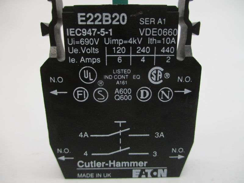 CUTLER HAMMER E22B20 SER. A1 440VAC 10A NSNP