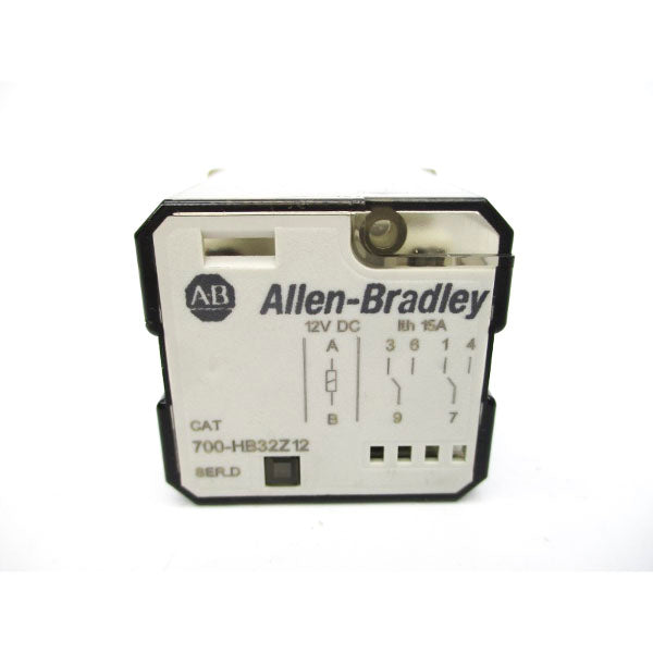 ALLEN BRADLEY 700-HB32Z12 SER. D 12VDC 15A UNMP