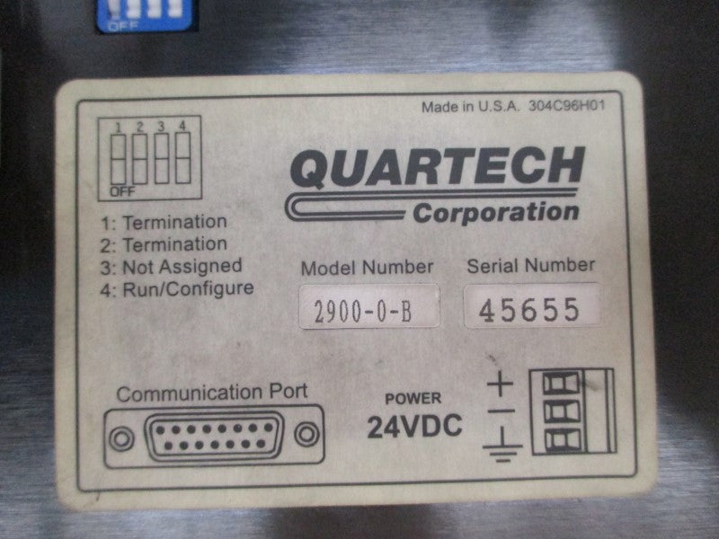 QUARTECH 2900-0-B 24VDC UNMP