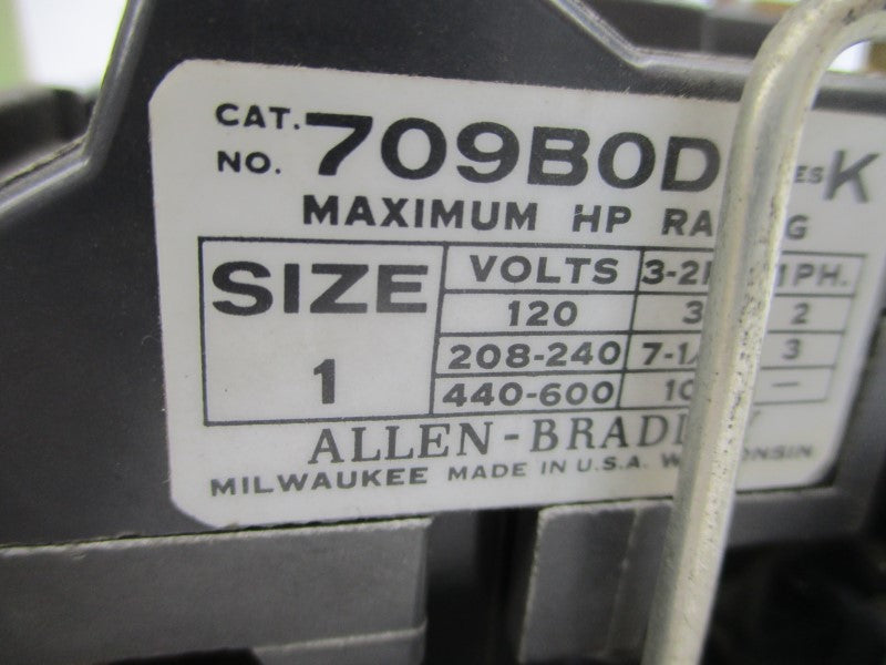 ALLEN BRADLEY 709BOD SER. K 110/120V UNMP